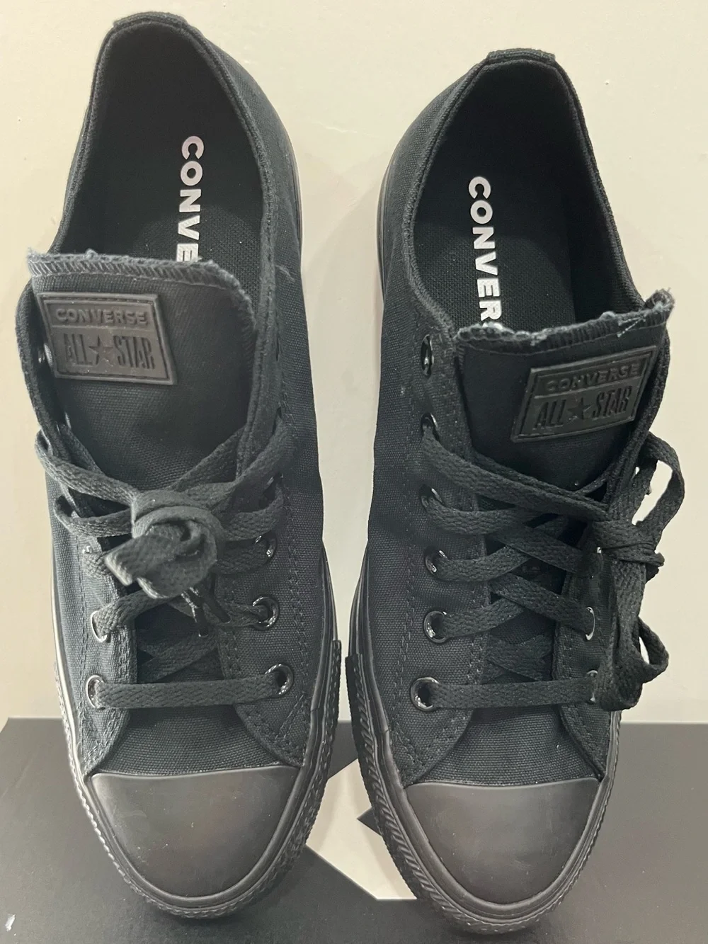 Converse Black Low Top Canvas Sneakers - Picture 4 of 10